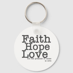 Faith Hope Love Sleutelhanger