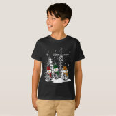 Faith Hope Love Snowman Jesus Christian Tree Chris T-shirt (Voorkant volledig)