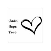 Faith, Hope, Love stamp Rubberstempel (Afrduk)