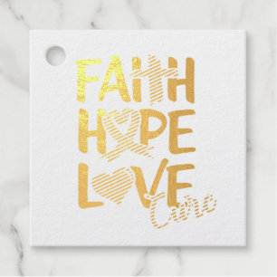 Faith Hope Love T-Shirt Sleutelhanger Button Silve Bedankjes Labels