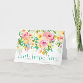 Faith Hope Love | Wenskaart Kaart