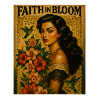 Faith in Bloom - A Spirit-Wired™ Perfect Poster