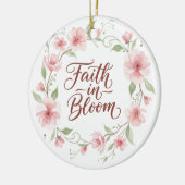 Faith in Bloom Floral Ornament (Links)