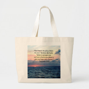 FAITH IN JEREMIAH 29:11 SUNRISE VERSE GROTE TOTE BAG