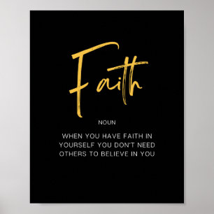 Faith Inspirating Quote Poster