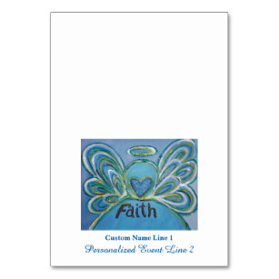 Faith Inspiration Mot Angel Table Cartes de tente