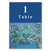 Faith Inspiration Word Angel Cartes de table perso (Dos)