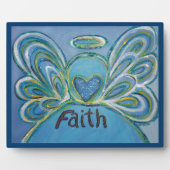 Faith Inspirational Angel Peinture Poème Plaque (Devant)