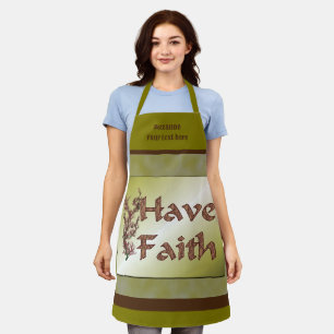 Faith Inspirerend gepersonaliseerd Schort