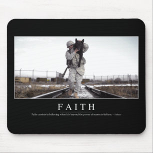 Faith: Inspirerend prijsopgave Muismat