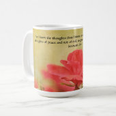 Faith Joli Rose et la Bible Verse Mug (Devant gauche)