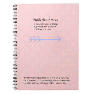 Faith journal, roze notitieboek