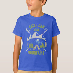Faith kan bergen Quote Boy's verplaatsen T-shirt