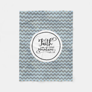 Faith kan bergen verplaatsen fleece deken