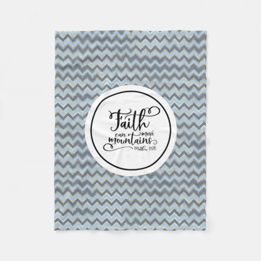 Faith kan bergen verplaatsen fleece deken (Voorkant)