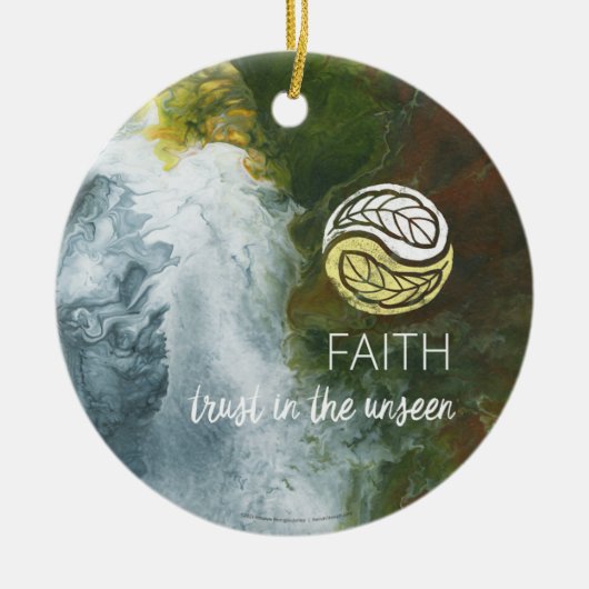 Faith Keramisch Ornament (Voorkant)