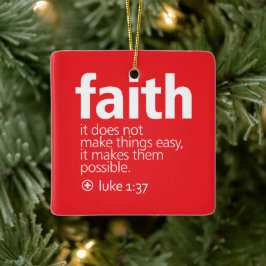 Faith Keramisch Ornament