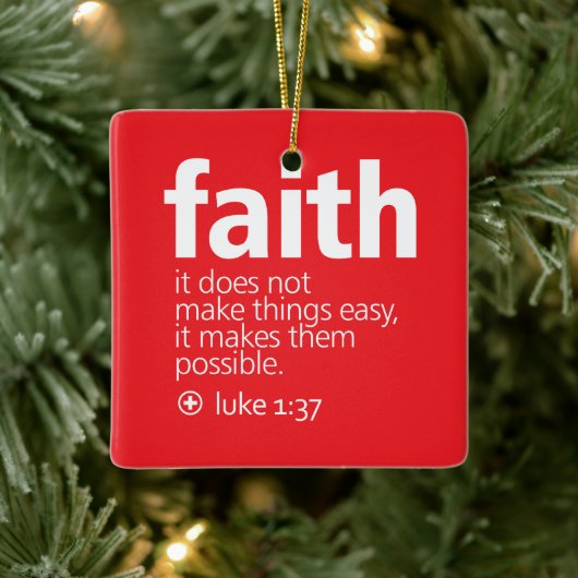 Faith Keramisch Ornament (Boom)