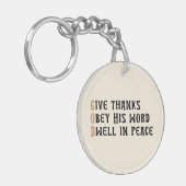 Faith Keychain – GOD & AMEN Thanksgiving Gift (Voorkant Links)