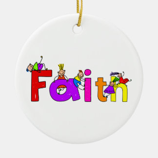 Faith Kinder Keramisch Ornament