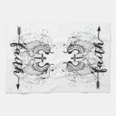 Faith kruis theedoek (Horizontaal)