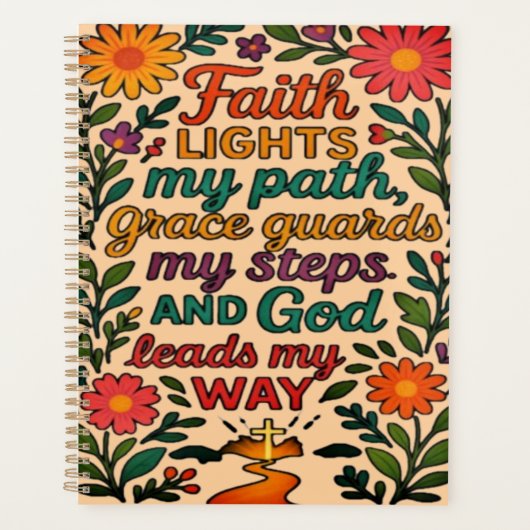 Faith Lights My Path Christian Art - Inspirational (Devant)