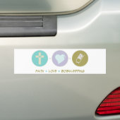 Faith Love Bobsledding Bumpersticker (Op auto)