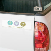 Faith Love Bobsledding Bumpersticker (Op Truck)