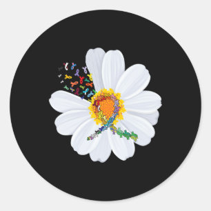 Faith Love Cure Alle Kankerproblemen Wereld Kanker Ronde Sticker