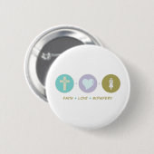 Faith Love Midwifery Ronde Button 5,7 Cm (Voorkant /achterkant)