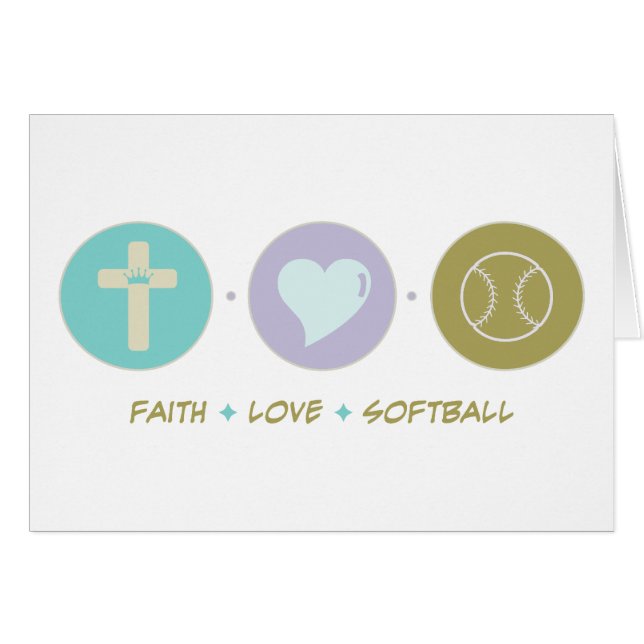 Faith Love Softball (Voorkant Horizontaal)