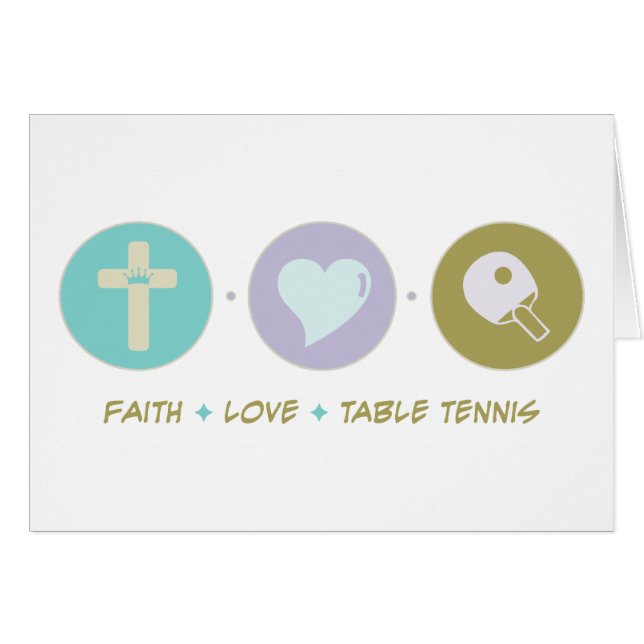 Faith Love Table Tennis (Voorkant Horizontaal)