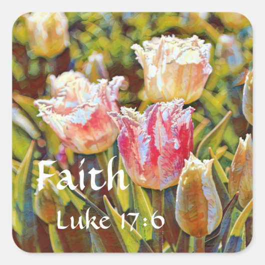 Faith Luke Tulip Sticker (Voorkant)
