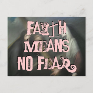 Faith means No Fear (lancering) Briefkaart