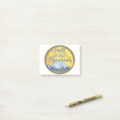 Faith Move Mountains Christelijk ontwerp Post-it® Notes (Op bureau)