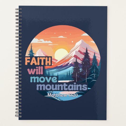Faith Move Mountains Christian Design (Devant)