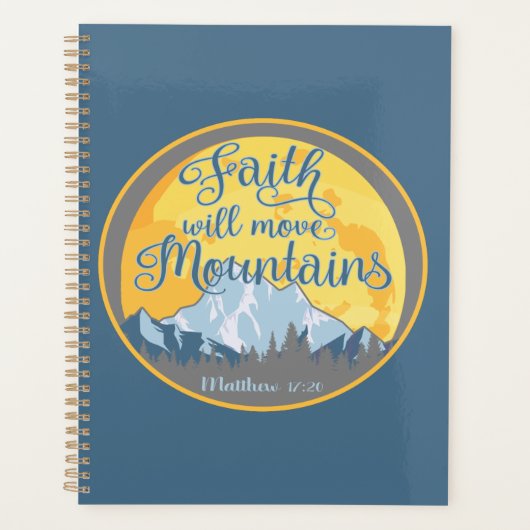 Faith Move Mountains Christian Design (Devant)