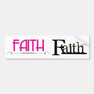 Faith Name-tags Bumpersticker