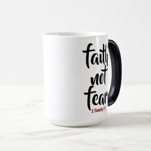 Faith NOT Angst - Morphing Mok (Voorkant rechts)