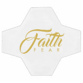 Faith Over Angst Gold Graphic Voetbal (Enkel)