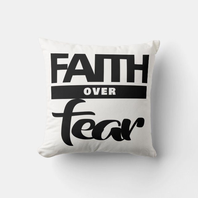 Faith Over Fea Kussen (Voorkant)