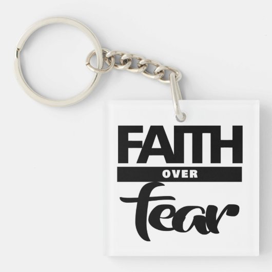 Faith Over Fea Sleutelhanger (voorkant)