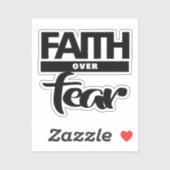 Faith Over Fea Sticker (Vel)