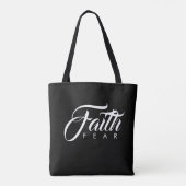 Faith Over Fear Black Draagtas (Achterkant)