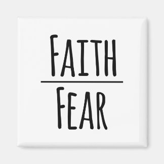 Faith Over Fear Black Magneet
