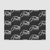 Faith Over Fear Black Tissuepapier (Voorkant)