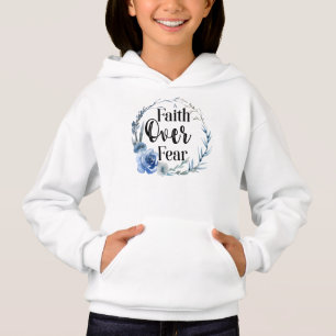 Faith Over Fear Blue Floral