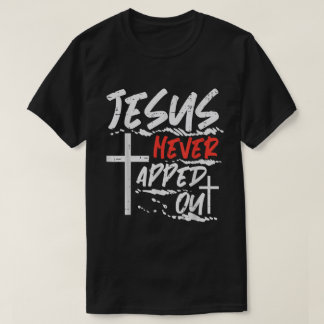 Faith Over Fear Bold Christian Cross Art T-shirt