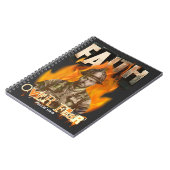 Faith Over Fear Brandweerman Christelijk Faith Notitieboek (Linkerzijde)