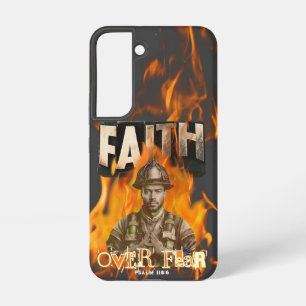 Faith Over Fear Brandweerman Christelijk Faith Samsung Galaxy Hoesje